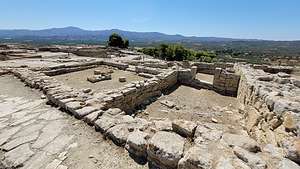 Ruins at Phaistos palace complex